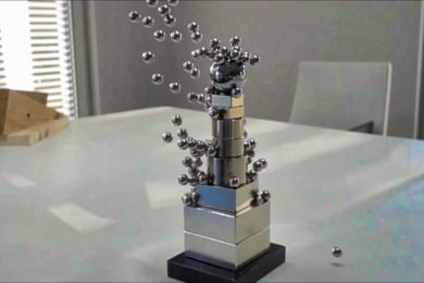 Insane Magnet Tower in Slow Motion