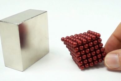 Slow Mo Magnets Collision in Slow Motion