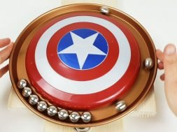 Magnetic Accelerator in a Circle with the shield of Captain America