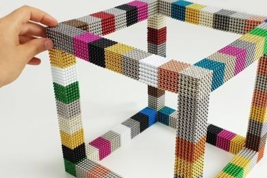 Playing with 20000 Magnetic Balls Giant CUBE