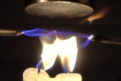 High Voltage through Flames and Magnetic Fields