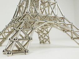 The Eiffel Tower made of Magnets