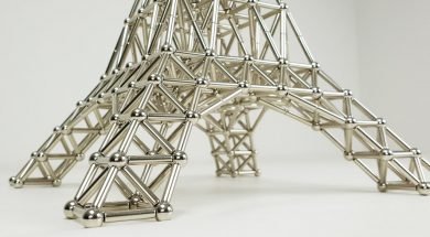 The Eiffel Tower made of Magnets