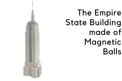 The Empire State Building made of Magnetic Balls MG