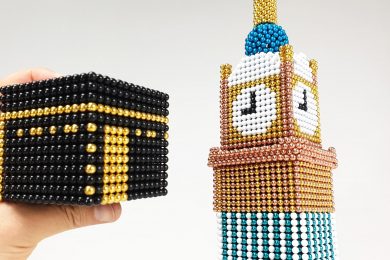 Makkah Royal Clock Tower out of Magnetic Ballsjpg