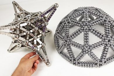 Magnet Satisfaction Dome and Hyperbolic Octahedron