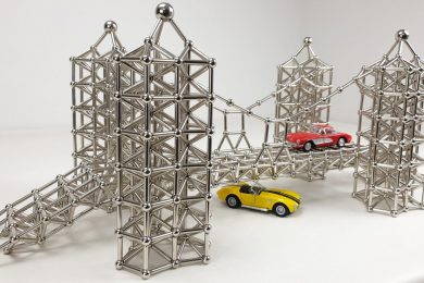 Tower Bridge made of Magnets
