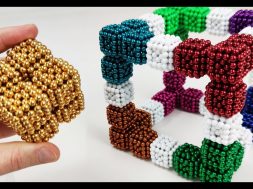 Cubes of Cubes of Magnetic Balls
