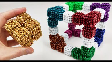 Cubes of Cubes of Magnetic Balls