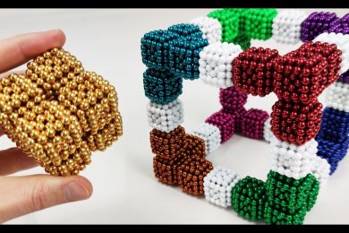 Cubes of Cubes of Magnetic Balls