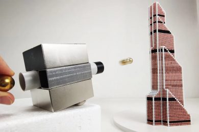 Magnet Gun VS Magnetic Sculptures