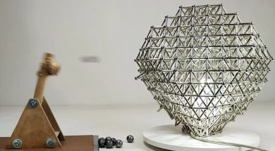 Magnet Cuboctahedron Lamp VS Magnetic Catapult