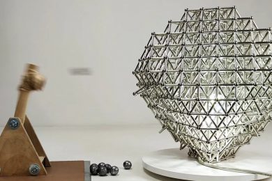 Magnet Cuboctahedron Lamp VS Magnetic Catapult