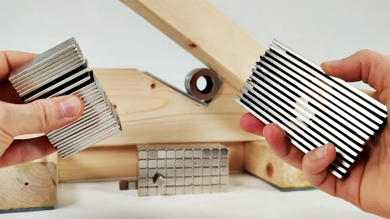 Slicing all my medium magnets with my new magnet separator | Magnetic ...