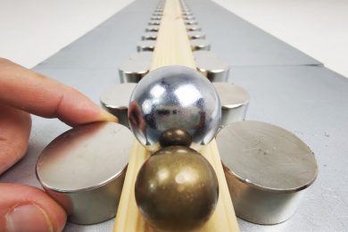 Magnetic accelerator #shorts