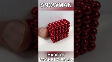Snowman made of Magnetic Balls