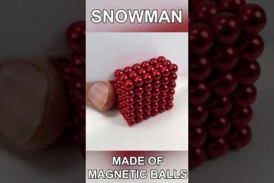 Snowman made of Magnetic Balls