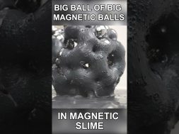 Ball Of Big Magnet Balls in Magnetic Slime