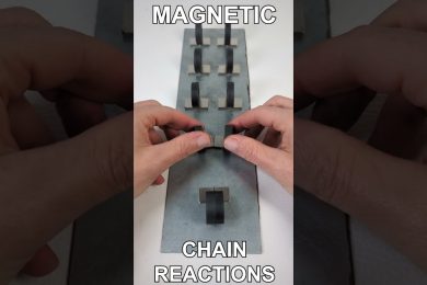 Magnetic Vibrations Chain Reaction