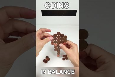 Euro cents in balance