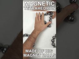 Magnetic Tetrahedron out of Big Magnet Balls
