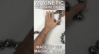 Magnetic Tetrahedron out of Big Magnet Balls