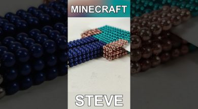 Minecraft Steve Out Of Magnetic Balls