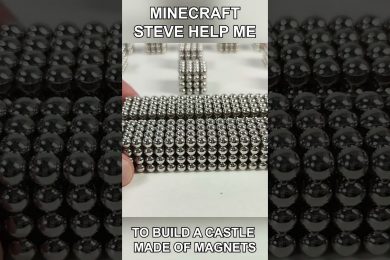 Minecraft Castle out of Magnets