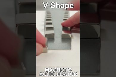 V-Shape Magnetic Accelerator
