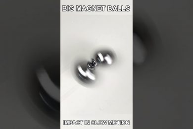 Big Magnetic Balls Vortex in Slow Motion