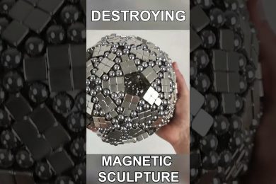 Magnetic Sculpture Destroyed