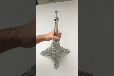 The Eiffel Tower made of magnets