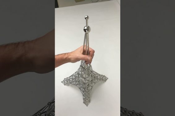 The Eiffel Tower made of magnets