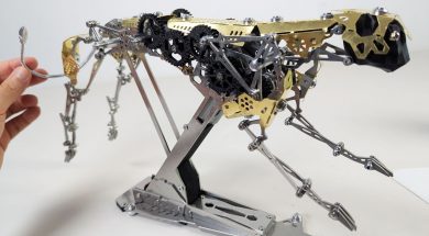 Dynamic Leopard Metal Model Kit | Magnetic Games