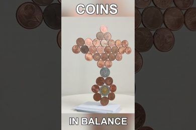 Euro Cents in Magnetic Balance