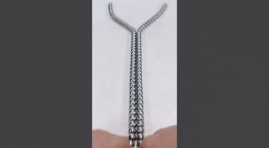 Magnetic Balls Chain Reactions