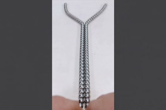 Magnetic Balls Chain Reactions