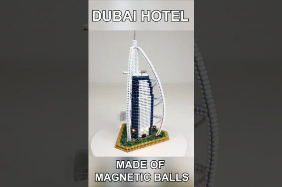Bubai Hotel made of Magnetic Balls